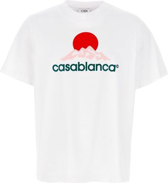 Casablanca Casablanca Montagne T Shirt Bianco-Uomo