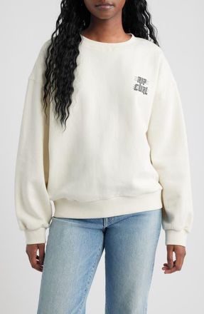 Rip Curl Sports Department Crewneck Sweatshirt in Bone at Nordstrom, Size Xx-Large