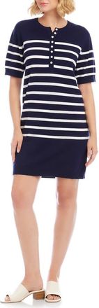 Karen Kane Henley Knit Dress in Navy at Nordstrom, Size X-Large