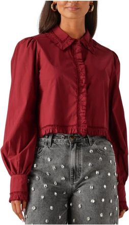 Harper & Yve Ellie-Ls Blouse - Dames - Blouses - Rood - M - Overhemden
