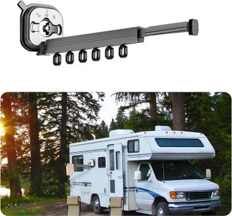 OEM Tendedero De Ropa Mural Con Ventosas, Fabricado En Aleaci&oacute;n De Aluminio, Retr&aacute;ctil, Sin Necesidad De Taladrar, Ideal Para Autocaravanas, Caravanas, Ba