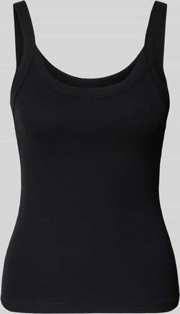 Gina Tricot Tr&auml;gertop in Ripp-Optik in Black, Gr&ouml;&szlig;e XL