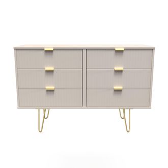 Welcome Furniture Breda Ready Assembled 6 Drawer Wide Chest in Kashmir Matt - Welcome Furniture | TJ Hughes