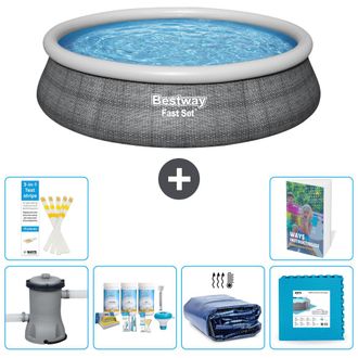 Bestway Piscina Bestway Fast Set Redonda - 457x84 Cm - 7-piezas S188