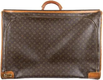 Louis Vuitton Tweedehands leren Louis Vuitton tassen - Dames - Vintage Weekendtas - Bruin - ONE Size - Leer - Vintage