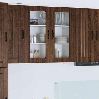 vidaXL vidaXL Mobile da cucina con lo scaffale Rovere Marrone 80 x 31 x 80 cm