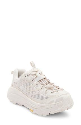 Hoka One One Mafate Three2 Grid Sneaker in Rose Cream /Stucco at Nordstrom, Size 11