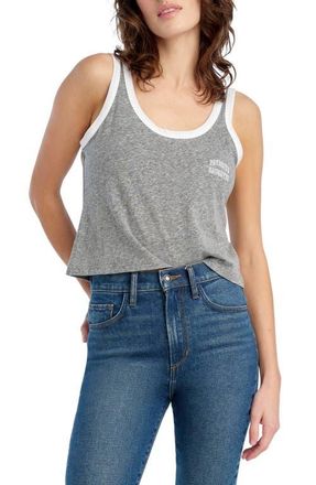 Favorite Daughter Scoop Neck Tank in Heather Grey/White at Nordstrom, Size X-Large
