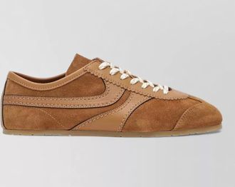 Dries Van Noten low top sneakers suede panels rubber sole