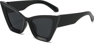 Generic Mens Outdoor Driving Sunglasses Womens Shopping And Commuting Decorative Sun Glasses(Black)