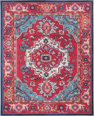 Safavieh Alfombra Rojo/Turquesa 235 X 335 cm