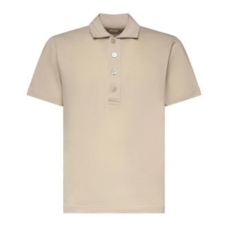 Eleventy Polo Shirts, male, Beige, Size: 3XL Cotton Polo