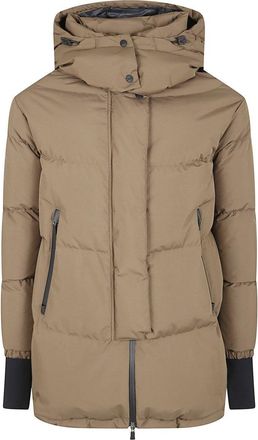 Herno Padded Down Coat With High Collar And Hood