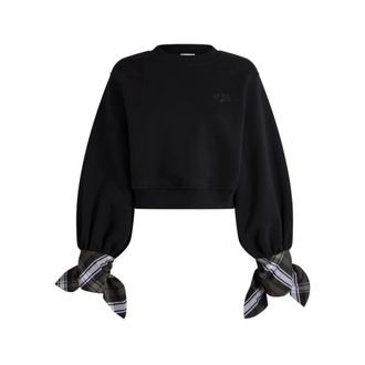 Patou Dames, Sweatshirts & Hoodies, Zwart, Maat: S Katoen