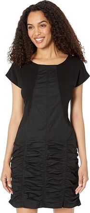 Xcvi Aviana Dress Womens Dress Black : LG (US 12-14), Cotton/Jersey/Spandex