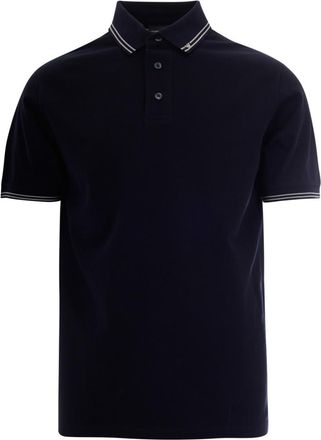 Emporio Armani Navy Blue Cotton Polo