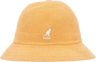 Kangol Casual visserhoed in abrikoos - Heren - Hoeden - Bruin - XL - Leer - Accessoires
