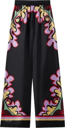 La DoubleJ Pantaloni a fiori - Nero