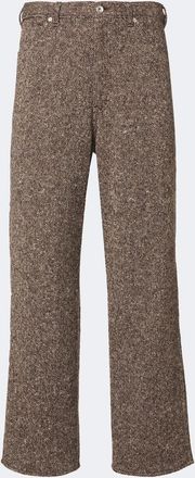 Auralee Wool tweed wide-leg pants