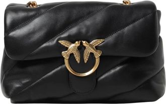 Pinko Pinko, Dames, Tassen, Zwart, Maat: ONE Size Leer