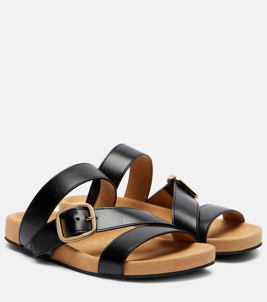 サンダル・ミュール Stella Mccartney Leo' Multicoloured Leather Blend Slippers Stella Mccartney Leo' Multicoloured Leather Blend Slippers
