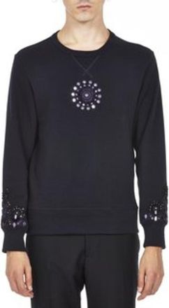 Roberto Cavalli Black Crewneck Cotton Sweatshirt, Size Medium