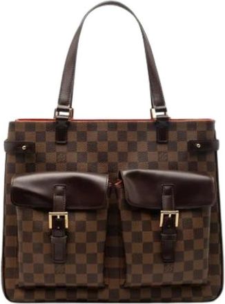 Louis Vuitton Pre-owned Tote Bags, female, Brown, Size: ONE SIZE Pre-owned Damier Tote Bag