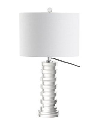 Jonathan Y Designs Jonathan Y Designs Sasha 25In Crystal Table Lamp