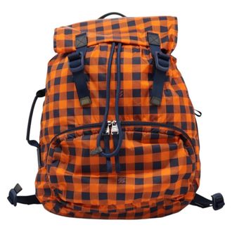 Louis Vuitton Aventure Backpack Damier Nylon Orange Nylon Backpack Bag (Pre-Owned)