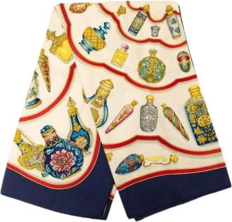 Herm&egrave;s Pre-owned Qu Importe le Flacon Sjaal - Dames - Vintage Accessoires - Veelkleurig - ONE Size - Vintage