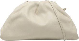 Bottega Veneta Pre-owned Clutches, female, White, Size: ONE SIZE Pre-owned Leather Crossbody Bag