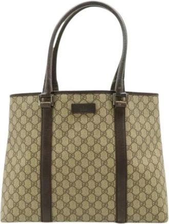 Gucci Pre-owned Tote Bags, female, Beige, Size: ONE SIZE Pre-owned Vintage Tote Bag