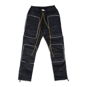Rhude Black Racer Moto Pants
