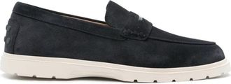 Tod's Blauwe Sandalen voor Mannen - Heren - Loafers - Blauw - 42 1/2 EU - Leer - Schoenen