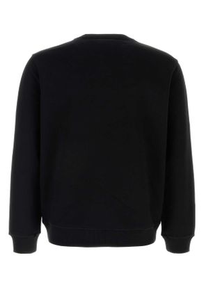 Burberry Mens Black Cotton Sweatshirt Exterior: Felpe