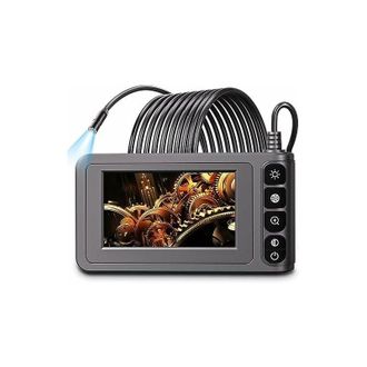 Elle C&aacute;mara De Inspecci&oacute;n Endosc&oacute;pica De 20 M - Hd 1080p Con Pantalla De 4,3 - Resistente Al Agua Ip67 - 8 Led Ajustables Para Una Inspecci&oacute;n Precisa
