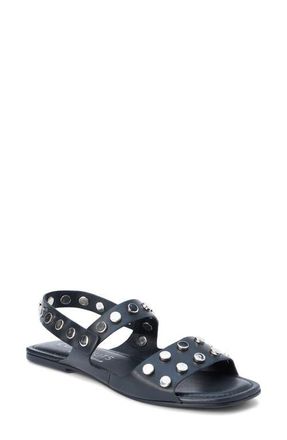 Matisse Footwear Kira Quarter Strap Sandal in Black Leather at Nordstrom, Size 10