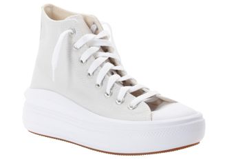 Converse Sneaker CONVERSE CHUCK TAYLOR ALL STAR MOVE PLATFORM, Damen, Gr. 37,5, schwarz-weiss (barely grau, wei&szlig;, schwarz), Textil, Schuhe Sneaker