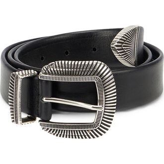 Fortela Clayton Belt in Black at Nordstrom, Size 90