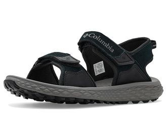 Columbia Konos Hiker 2-Strap Mens Sandals Black/Titanium II : 12 D - Medium, Leather/Suede/Synthetic