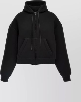 Wardrobe.NYC connected drawstring hood kangaroo pocket hoodie