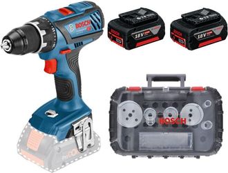 Bosch gsr 18V-28 con set di seghe a tazza Progressor