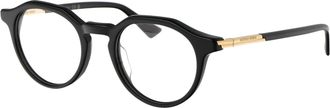 Bottega Veneta BV1263O Round Acetate Eyeglasses - Black