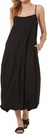 Young Fabulous & Broke Melv Midi Bubble Dress In Black