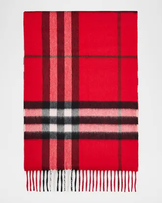 Burberry Men & apos;s Giant Check Cashmere Scarf