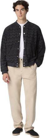 Missoni Cotton Bomber Jacket in Beige& White at Nordstrom, Size X-Large