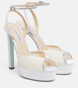 Aquazzura Sposa - Sandali con plateau Be Mine
