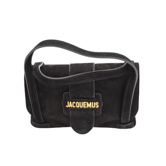 Jacquemus Pre-owned Handbags, female, Black, Size: ONE SIZE Pre-owned Suede handbags