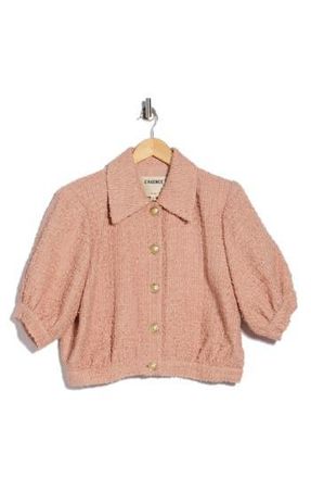 L'agence Cove Crop Shirt Jacket in Dusty Pink at Nordstrom Rack, Size 14