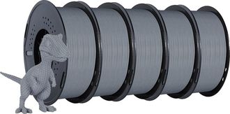 OEM Filamento 3d, Bobinas A Granel De 5 Kg, Selecci&oacute;n De Materiales Vers&aacute;til, 5 Kg Hs-pla Gris